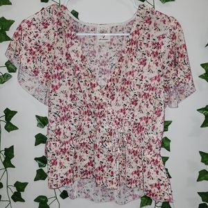 flowered blouse